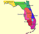 Florida Travel Regions Map