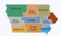 Iowa Travel Regions Map