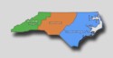 North Carolina Travel Regions Map