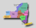 New York Travel Regions Map
