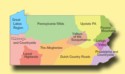 Pennsylvania Travel Regions Map