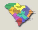 South Carolina Travel Regions Map