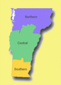 Vermont Travel Regions Map