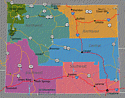 Wyoming Travel Regions Map
