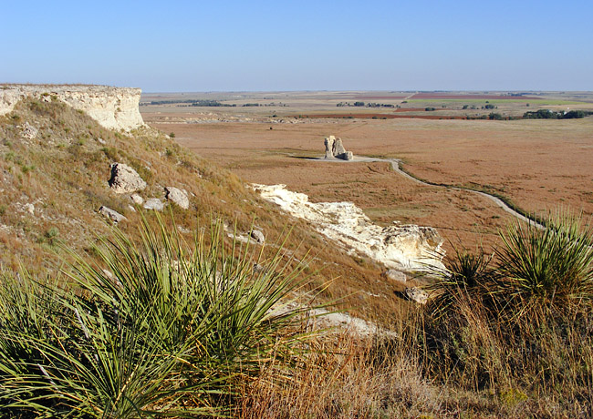 Castle Rock view from above - Quinter, Kansas