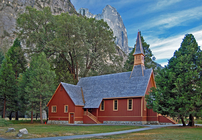 Yosemite Chapel, Yosemite National Park, Yosemite Village, California