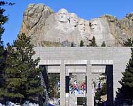 The Avenue of Flags - Mount Rushmore National Memorial