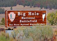Big Hole Battlefield Entrance - Wisdom, Montana