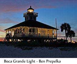 Port Boca Grande Lighthouse at Christmas