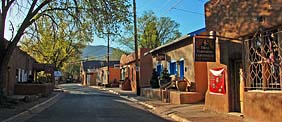 Canyon Road Scene - Sante Fe, New Mexico