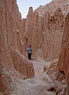 Narrow ravine - Cathedral Gorge State Park, Nevada