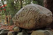 Childs Park stone marker, Delaware Water Gap National Recreation Area, Dingmans Ferry, PA