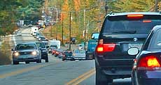 Autumn Traffic Jam - Conway, NH