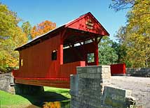 Ebenezer Church Covered Bridge - Mingo Creek County Park, Eighty Four, Pennsylvania