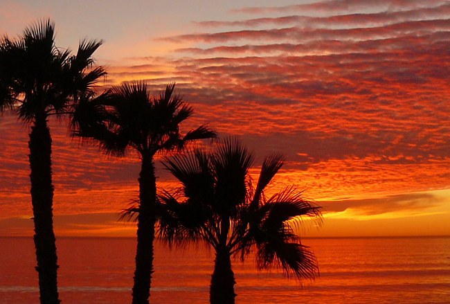 Oceanside Hot Sunset