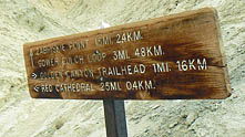 Golden Valley Trail Sign - Death Valley