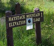 Haystack Mountain Signpost - Manti-La Sal National Forest, UT