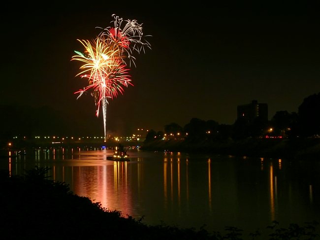 Fireworks over Charleston