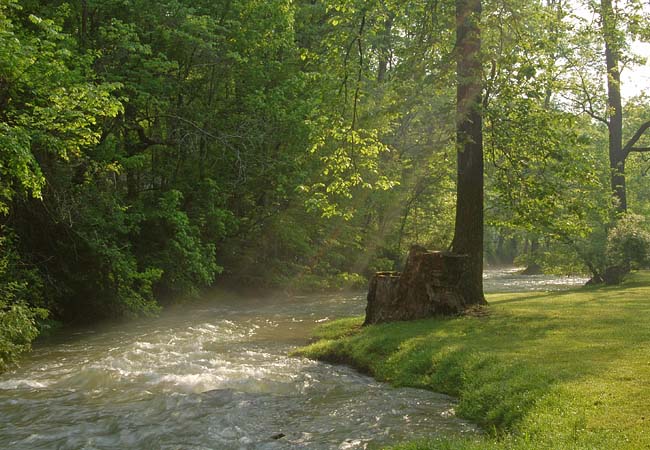 Spring Mill Creek - Spring Mill State Park, Mitchell, Indiana