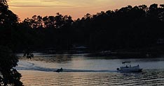 Tubing on Jackson Lake - Jackson, Georgia