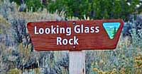Looking Glass Rock Sign - La Sal Junction, Utah