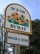 Mason Dixon Byway Sign