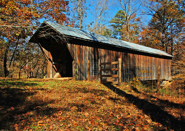 Bunker Hill Covered Bridge - Connor Park, Claremont, North Carolina