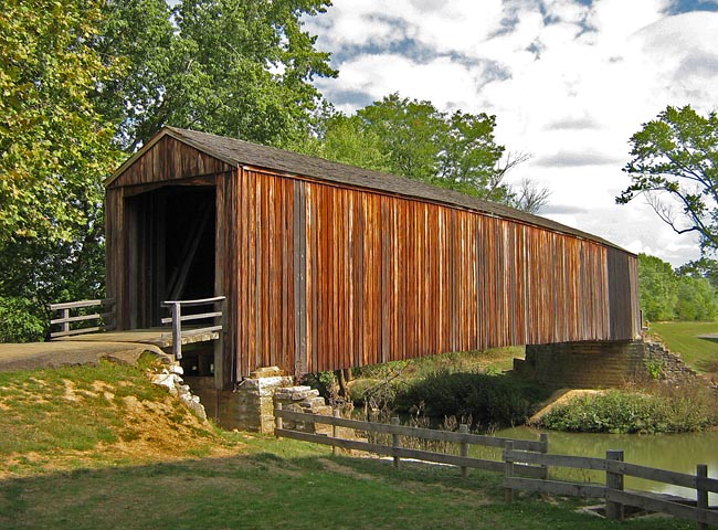 Burfordville Covered Bridge - Bollinger Mill State Historic Site, Whitewater, MO