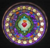 Sacred Heart Stained Glass - Chapel of the Sacred Heart, Grand Tetons National Park