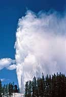 Active phase of Steamboat Geyser (1962) - Norris Geyser Basin, Yellowstone National Park, WY
