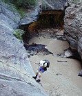 Using Rappel Skills - The Subway, Zion National park, Utah