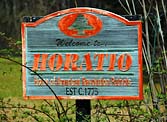 Welcome to Horatio Sign - Horatio, South Carolina